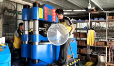 廣東陽江，“辰力”1000噸鋼絲繩壓套機(jī)操作視頻